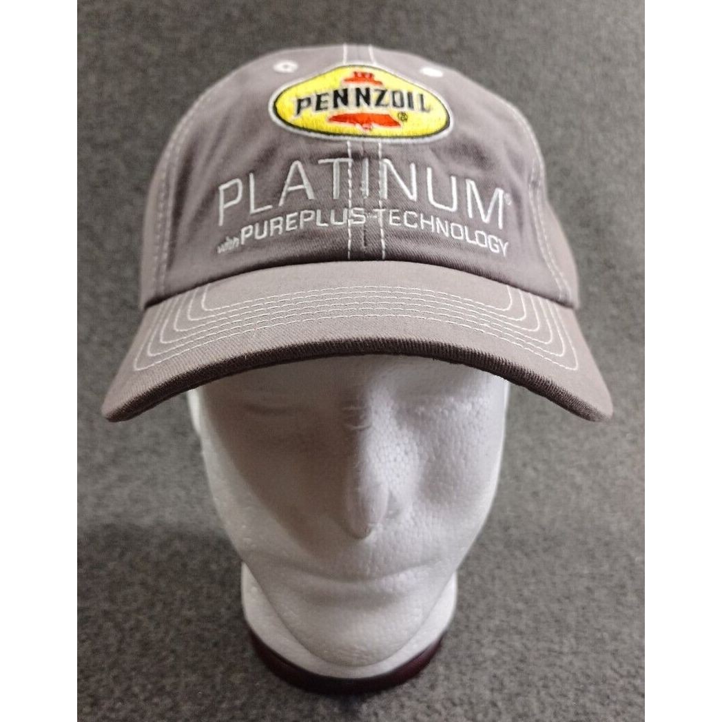 Pennzoil Platinum Pureplus Technology Adjustable Gray Cap Brand New Embroidered